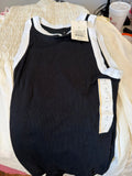 Black Ribbed Tank Top