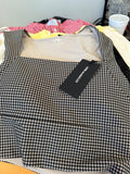 YPB Black and White Houndstooth Dress