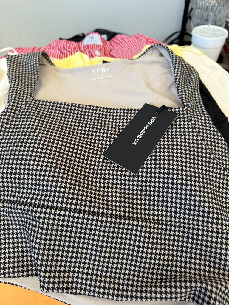 YPB Black and White Houndstooth Dress
