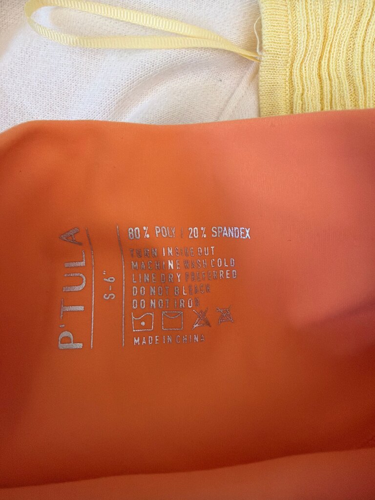 P'tula Orange Athletic Shorts