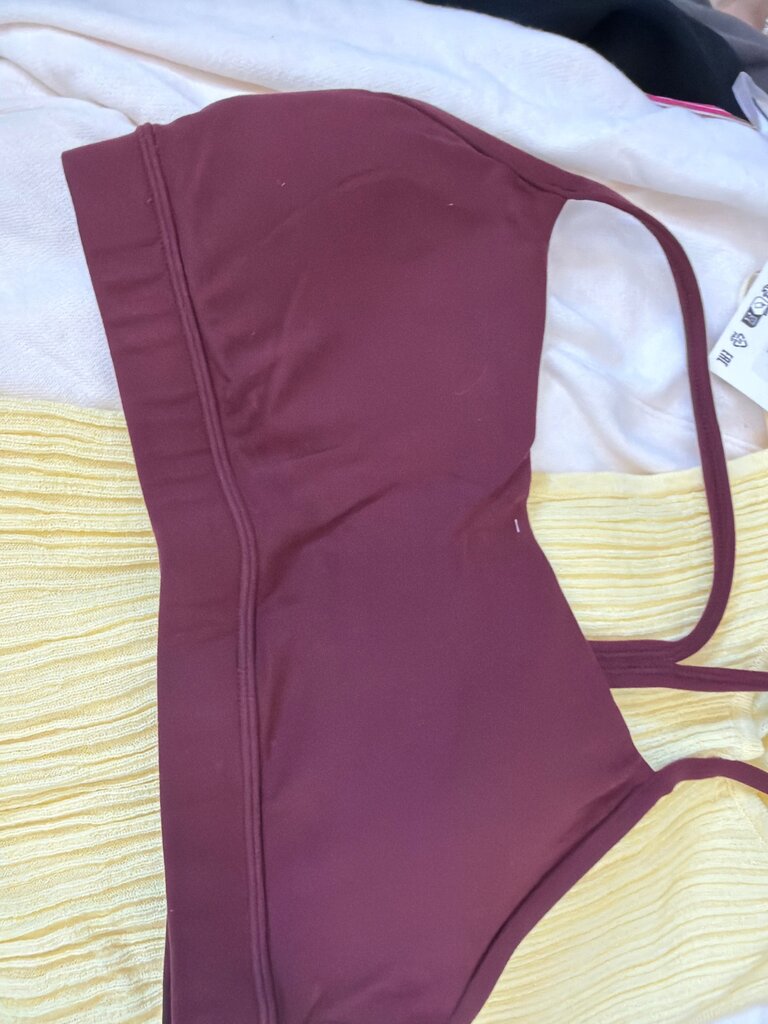 Maroon Sports Bra