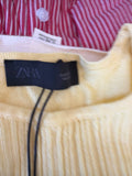 Zara Ribbed Yellow Top