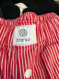 Parke Red Striped Pants