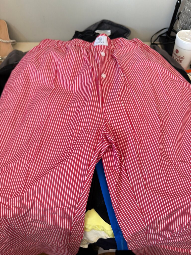 Parke Red Striped Pants