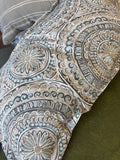 Decorative Throw Pillow with Geometric Pattern