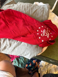 Red Long Sleeve Shirt with Star Design