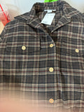 Plaid Button-Up Shirt