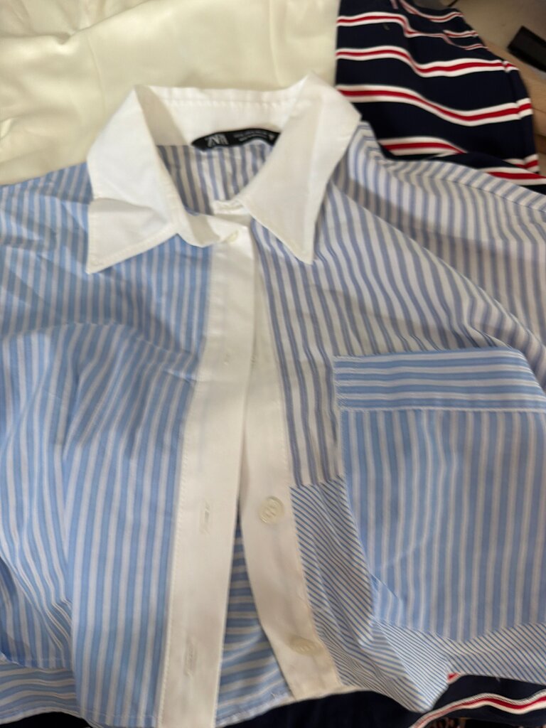 Striped Button-Up Shirt