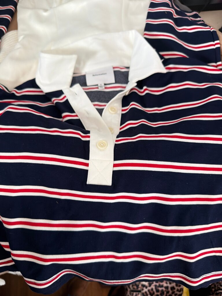 Reformation Striped Polo Shirt