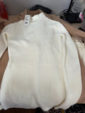 Nordstrom White Ribbed Sweater