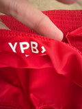 Red Smocked Mini Dress