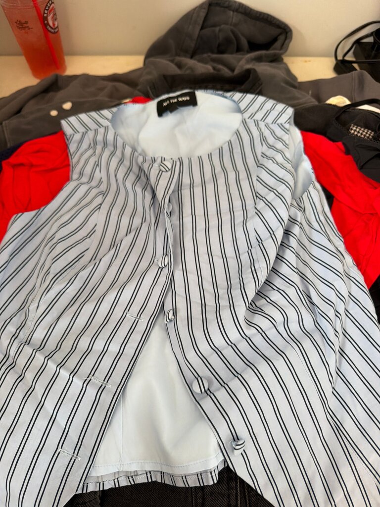 Striped Button-Down Shirt