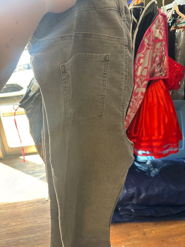 Men's Olive Green Corduroy Pants