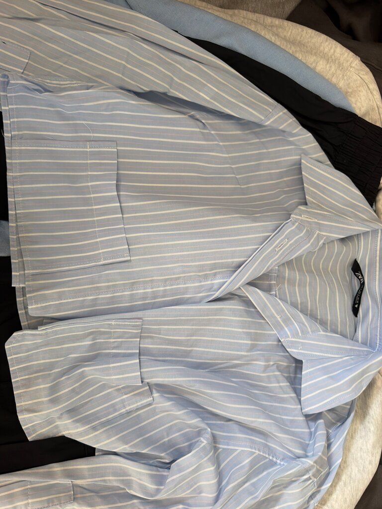 Zara Striped Blue Shirt
