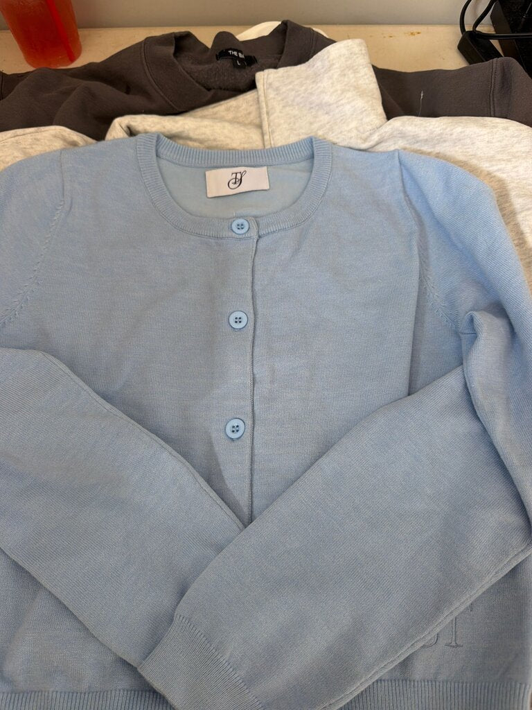 Light Blue Cardigan Sweater