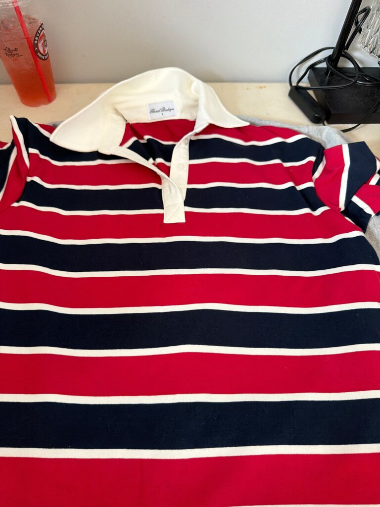 Hazel Boutique Striped Polo Shirt