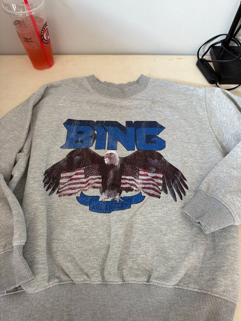 Anine Bing Gray Eagle Sweatshirt