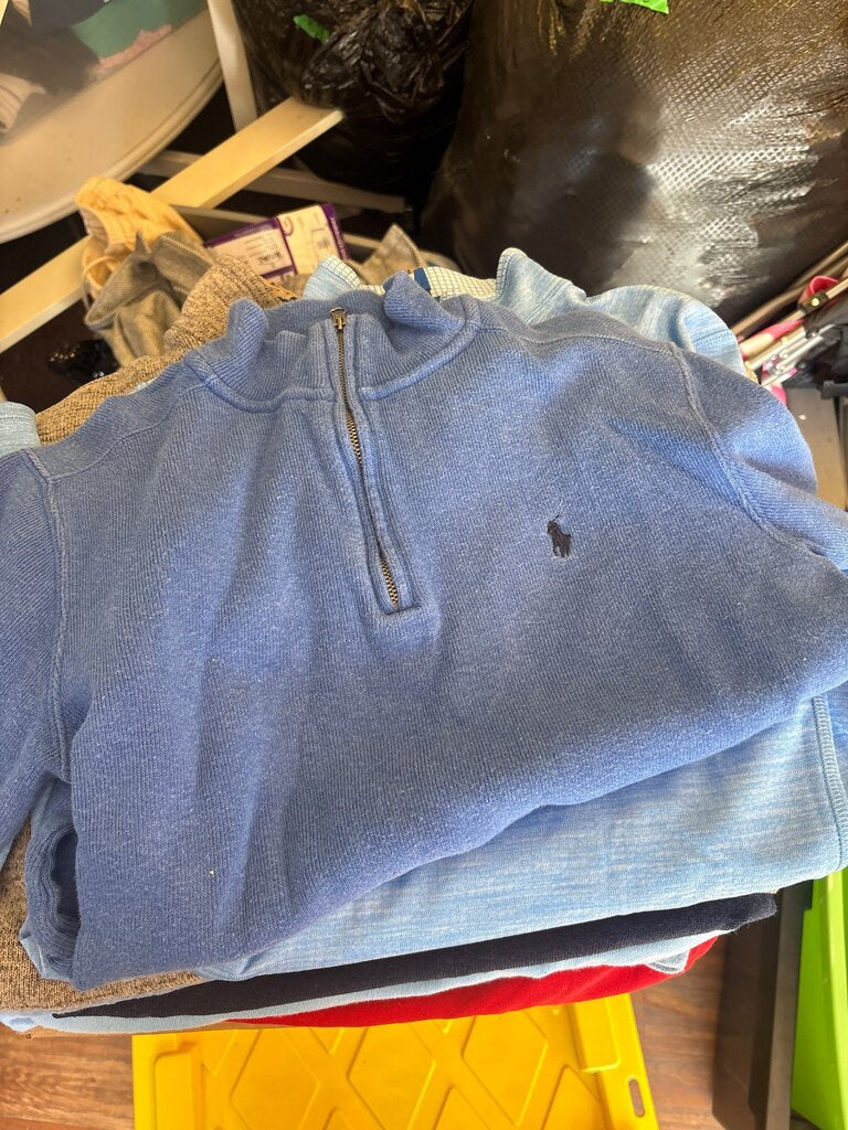 Ralph Lauren Blue Zip-Up Sweater