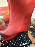 Red High Heeled Boot