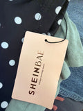 Black Polka Dot Crop Top