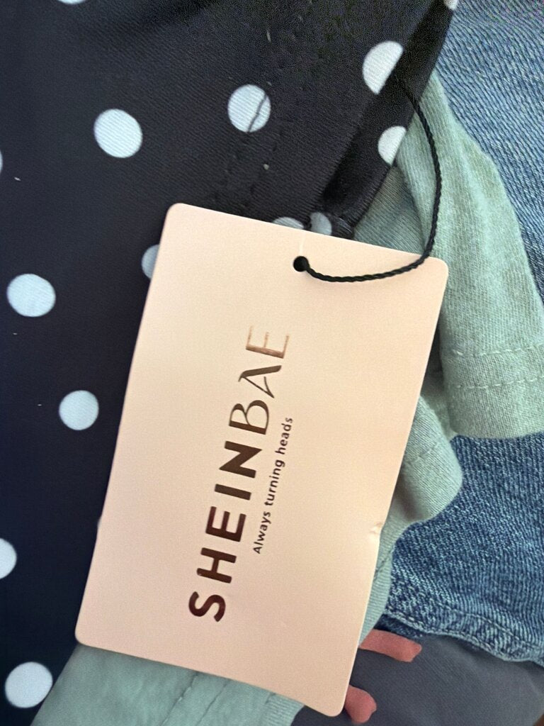 Black Polka Dot Crop Top