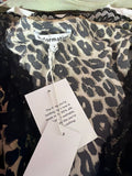 Reformation Leopard Print Silk Dress