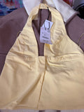 Zara Yellow Halter Neck Top