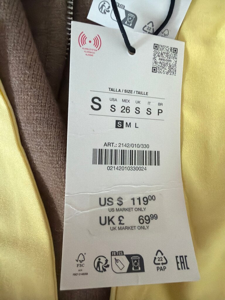 Zara Yellow Halter Neck Top