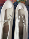 Women's White Ballet Flats