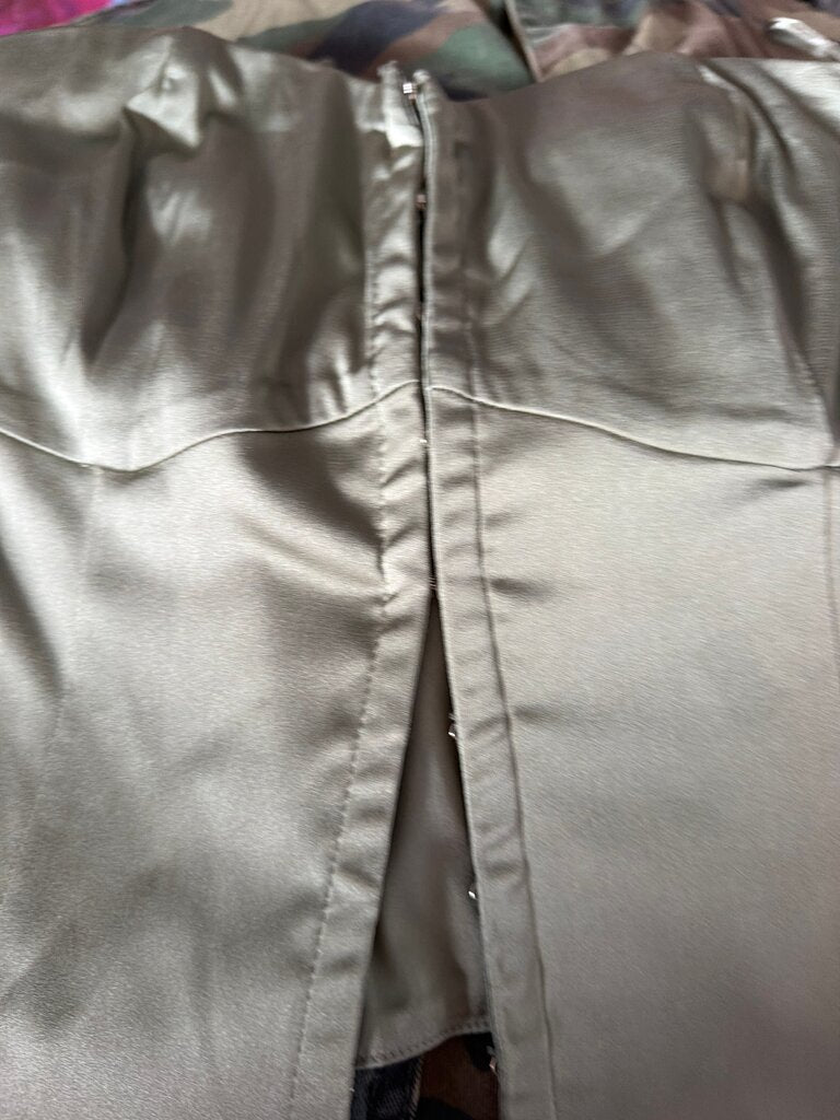 Satin Olive Green Jacket