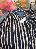 Navy and Cream Striped Top