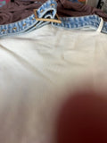 Denim and White Tank Top