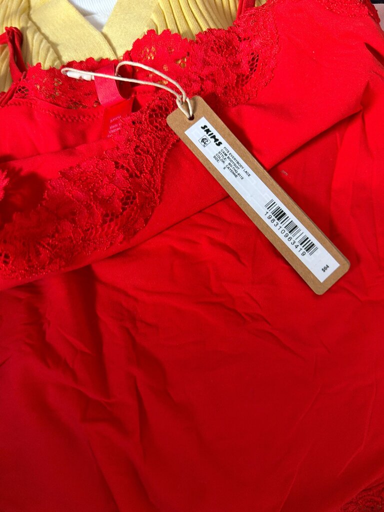 Red Lace Trim Camisole