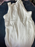 White Ribbed Tank Top