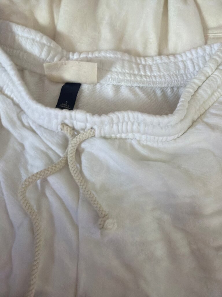 White Drawstring Sweatpants