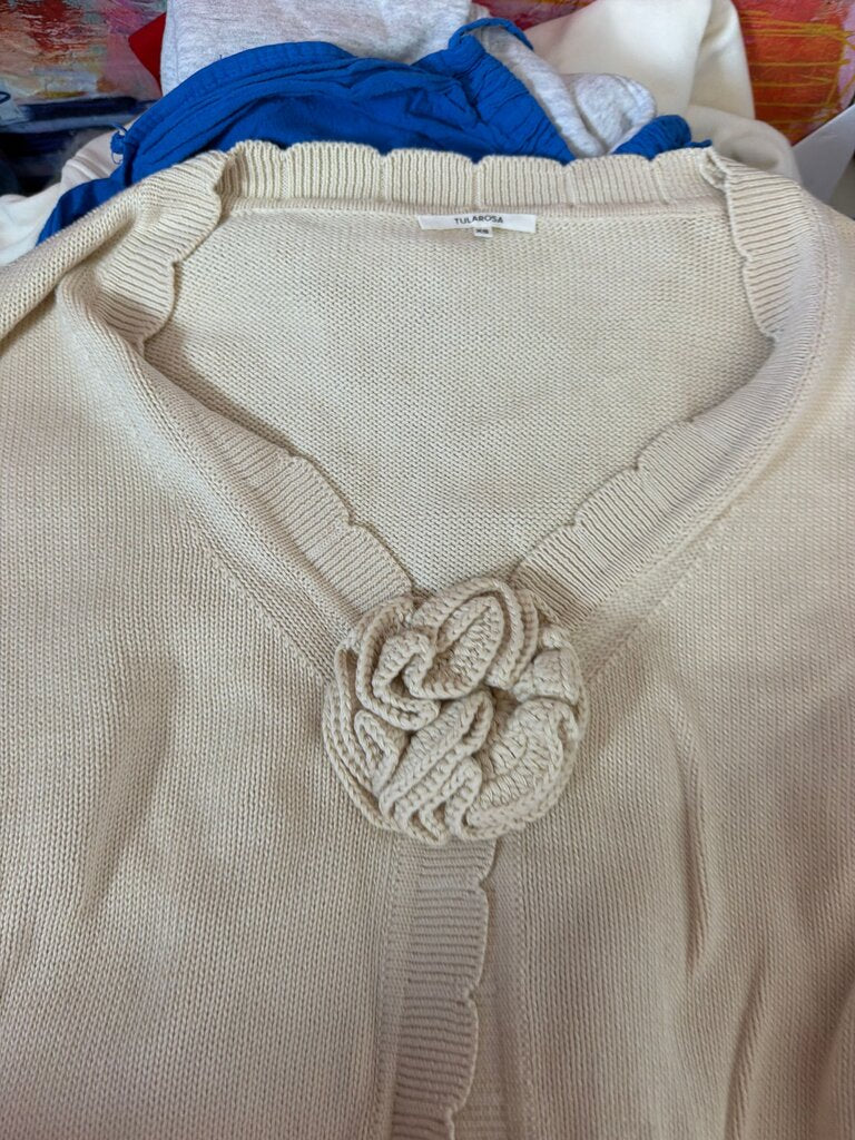Tularosa Cream Knit Cardigan
