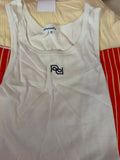 Reformation White Ribbed Tank Top