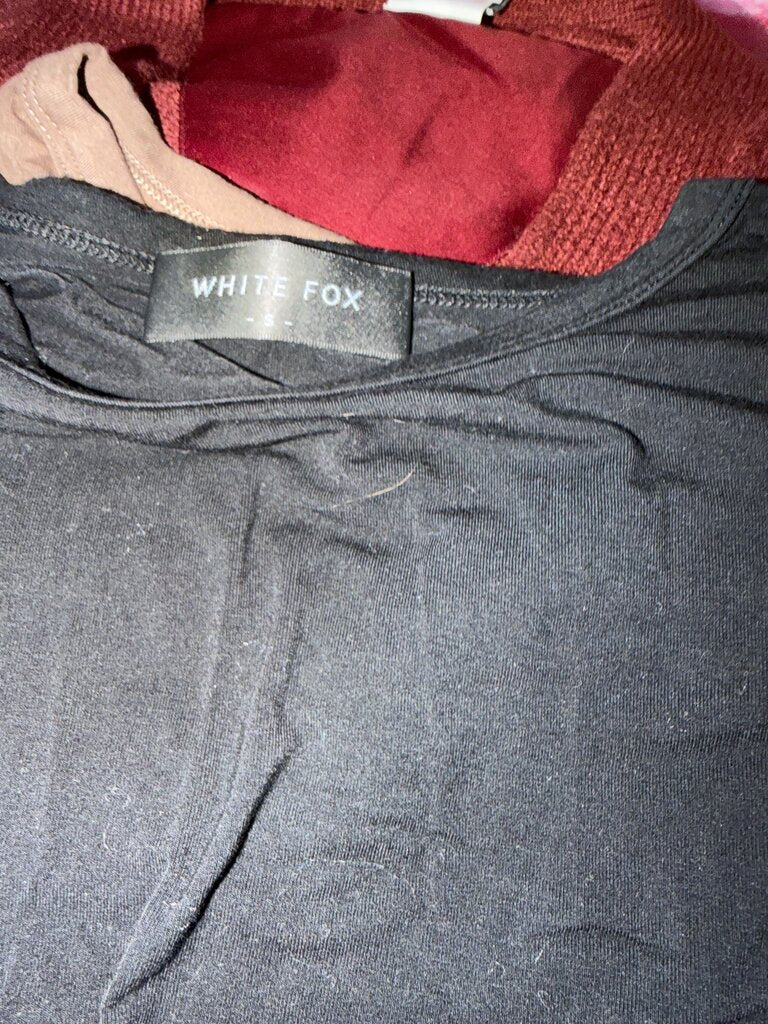 White Fox Women's Black Top