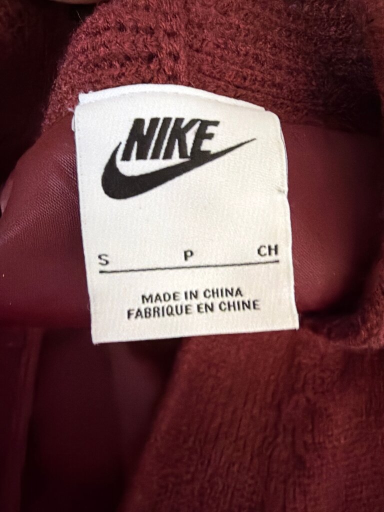 Nike Burgundy Cardigan