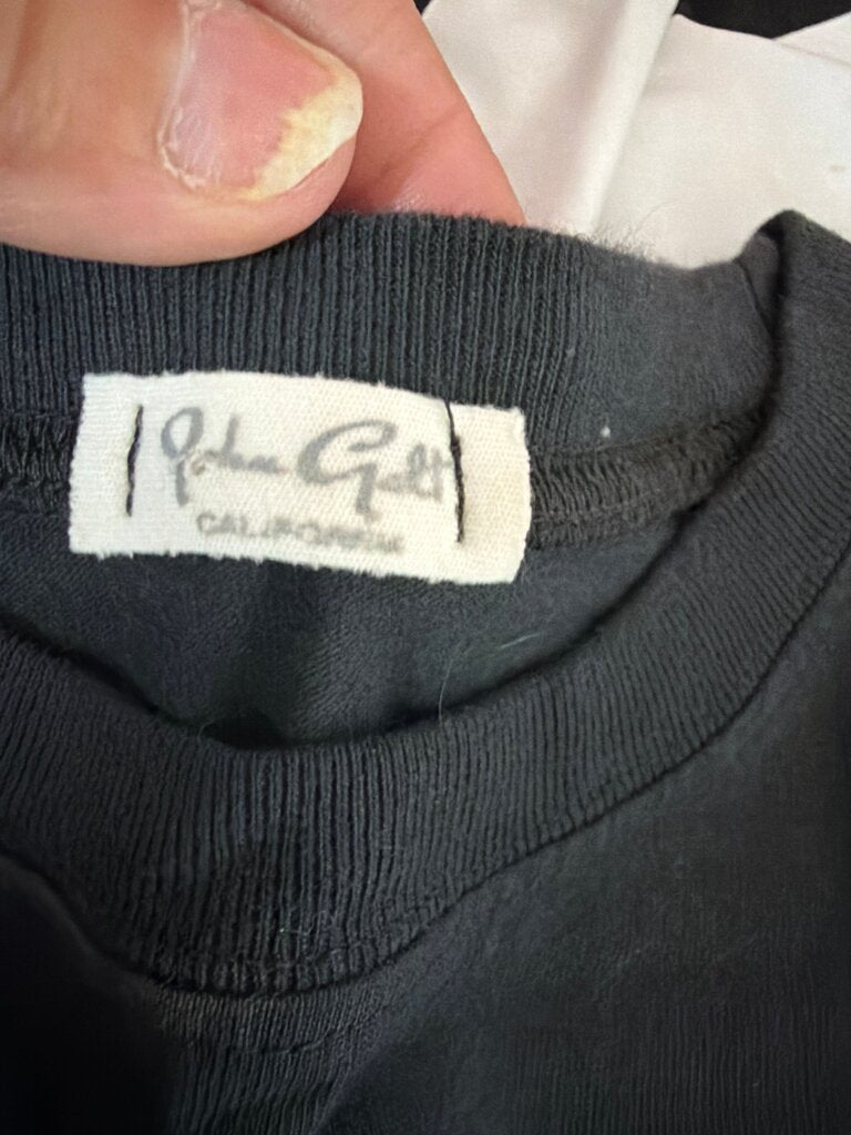 John Galt Black Graphic Tee Shirt