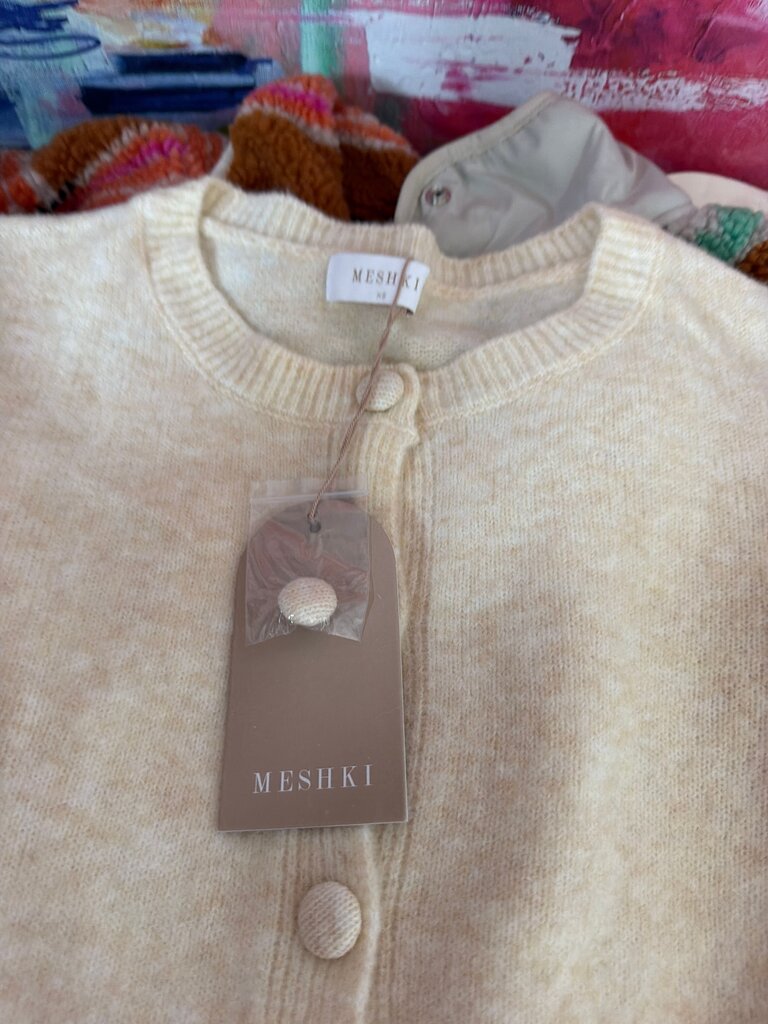 Cream Button-Up Cardigan