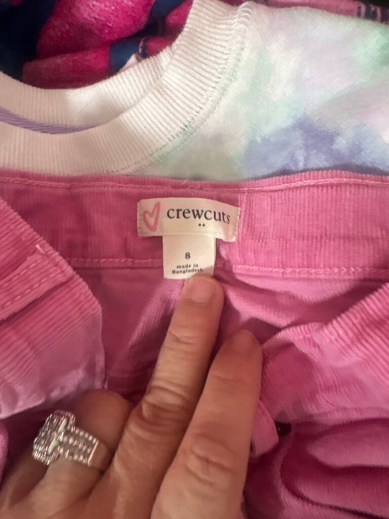 Crewcuts Pink Corduroy Pants Size 8