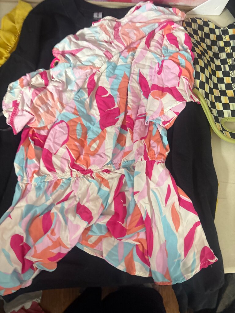 Colorful Floral Print Summer Dress
