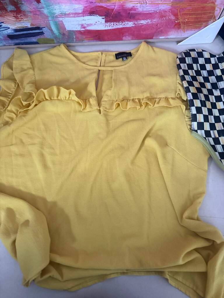 Yellow Ruffled Blouse