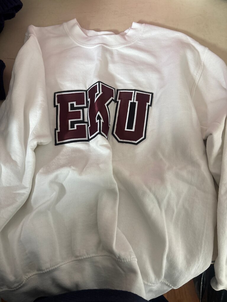 EKU White Sweatshirt
