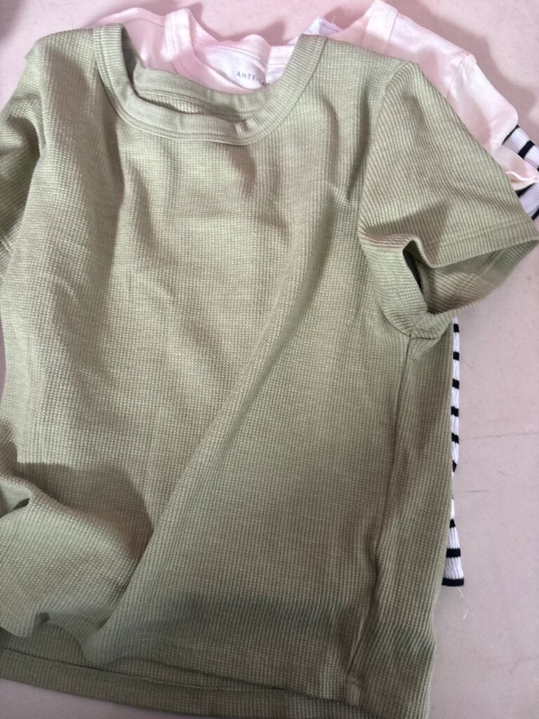 American Apparel Ribbed Short Sleeve Tee