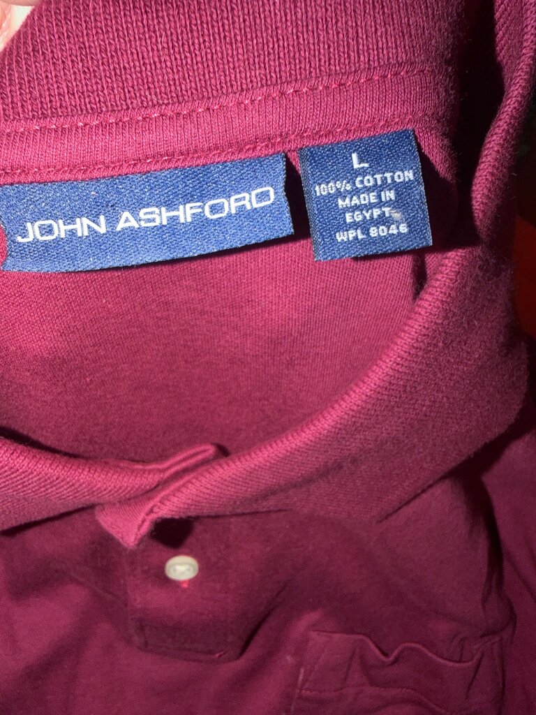 John Ashford Burgundy Polo Shirt