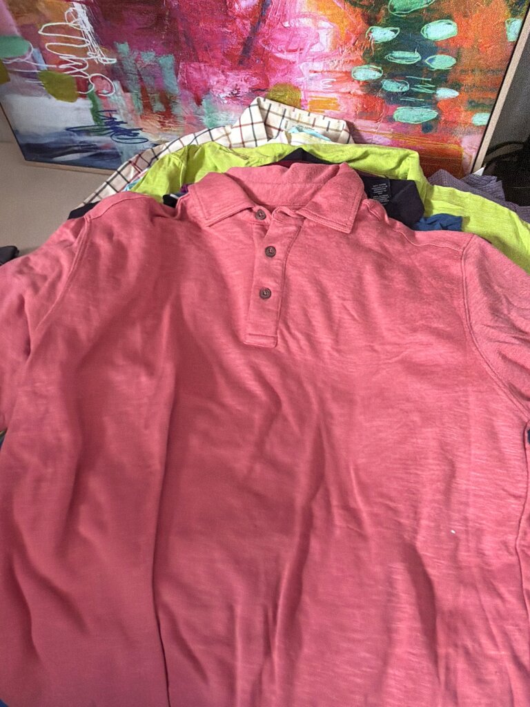 Men's Burgundy Short Sleeve Polo Shirt