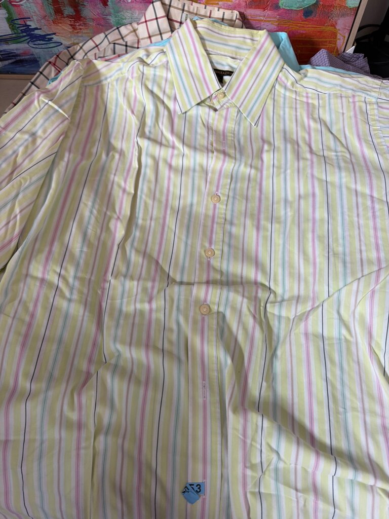 BCBG Maxazria Men's Striped Dress Shirt