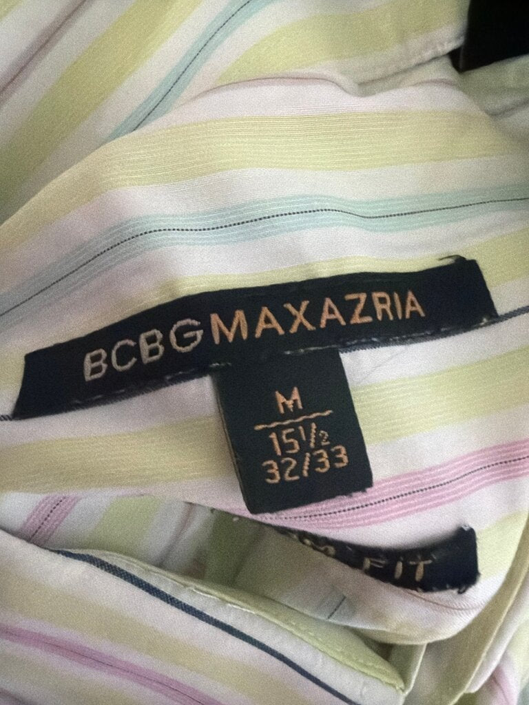 BCBG Maxazria Men's Striped Dress Shirt